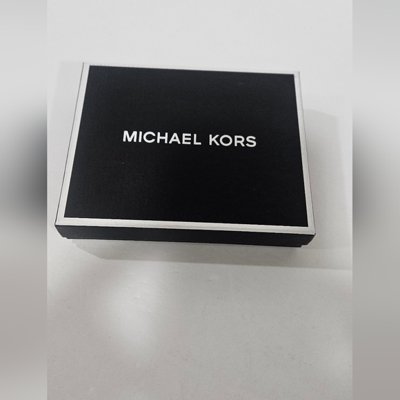 NWT Michael Kors Men's "Jet Set" Bifold Black Noir MK Canvas Slim Wallet - Picture 6 of 6